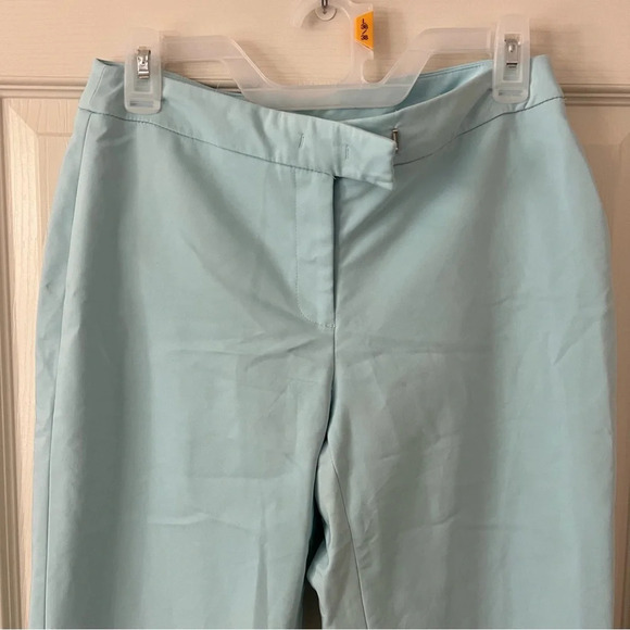 Anne Klein Women’s Light Blue High Rise Tapered Leg Career Office Trouser Pants - Picture 13 of 16